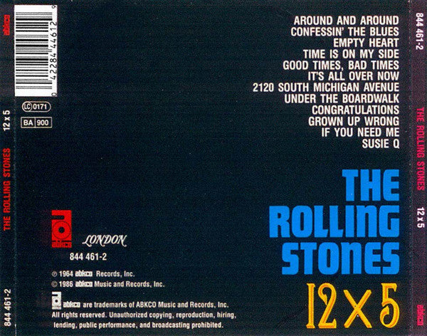 Rolling Stones - 12 x 5 (1986 CD) NM