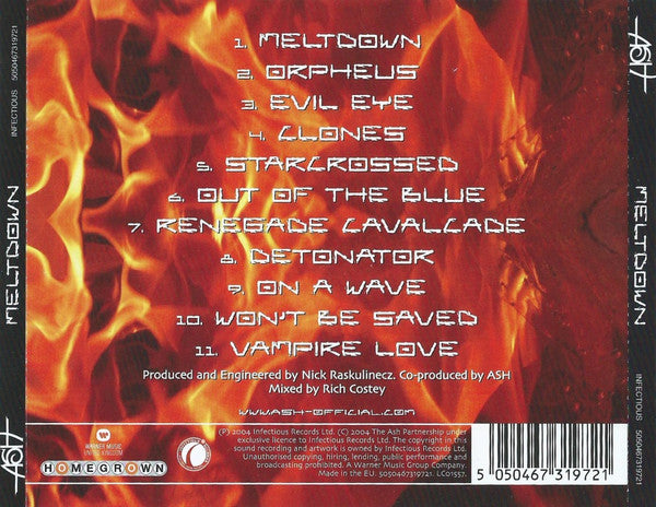 Ash - Meltdown (2004 CD) NM