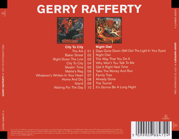 Gerry Rafferty - City to City / Night Owl (2011 DCD Set) NM