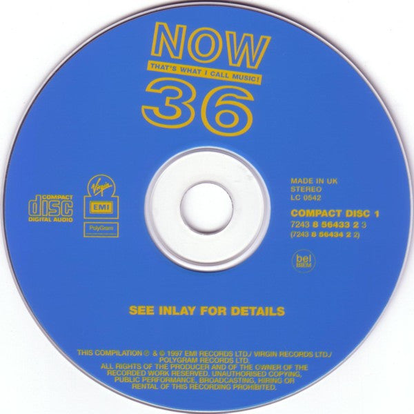 Various - Now Thats What I Call Music 36 (1997 DCD) VG+