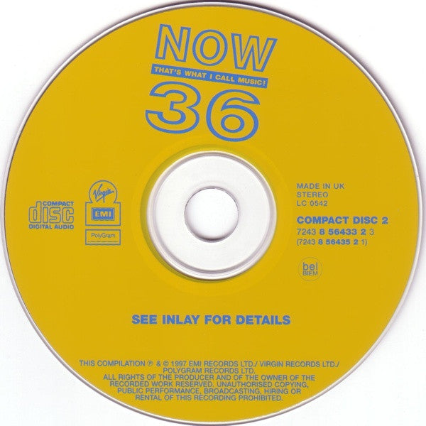 Various - Now Thats What I Call Music 36 (1997 DCD) VG+