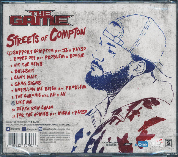 Game - Streets of Compton (2016 CD) Sealed