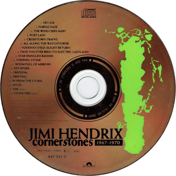 Jimi Hendrix - Cornerstones ~ 1967-1970 (1990 UK CD) NM
