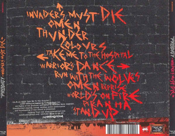 Prodigy - Invaders Must Die (2009 CD) NM