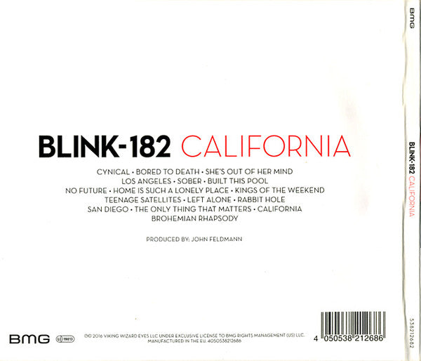 Blink-182 - California (2016 CD) VG+