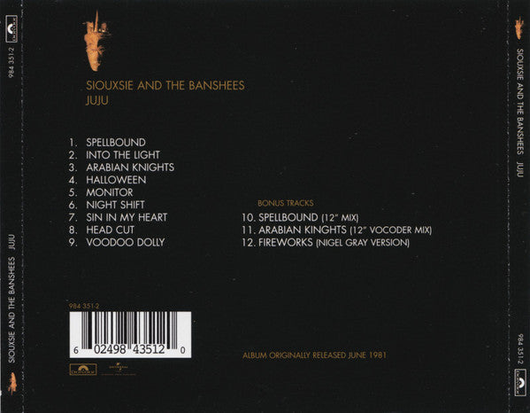 Siouxsie and the Banshees - JuJu (2006 CD) NM