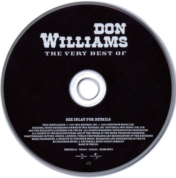 Don Williams - The Very Best of (1997 CD) NM