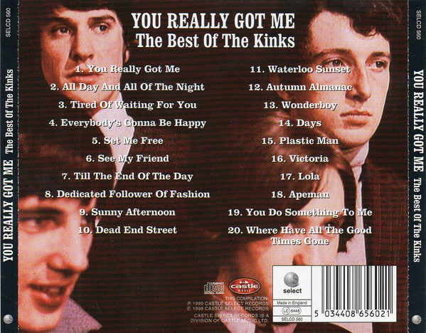 Kinks - The Best Of ~ You Really Got Me (1999 CD) NM