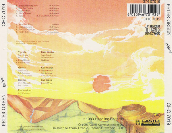 Peter Green - Kolors (Rare German 1991 CD) VG+