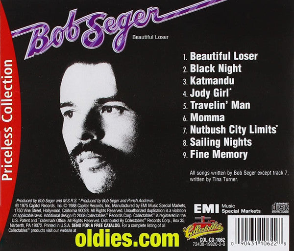 Bob Seger - Beautiful Loser (Rare US 2008 Collectables CD) Mint