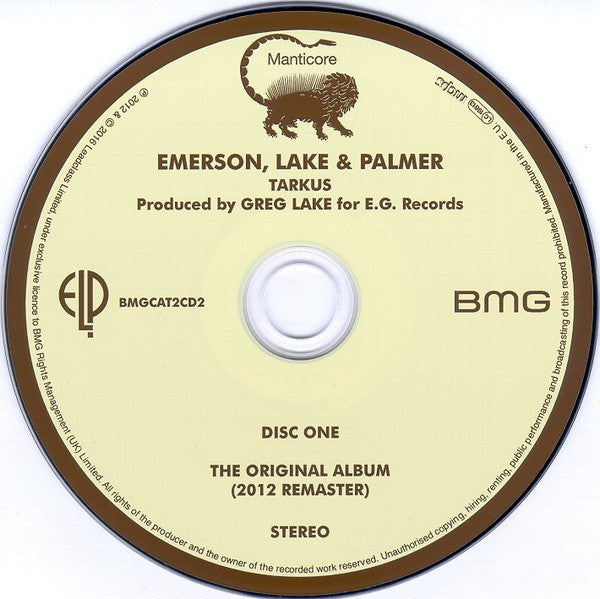 Emerson Lake and Palmer - Tarkus (2016 Deluxe Edition DCD) Mint