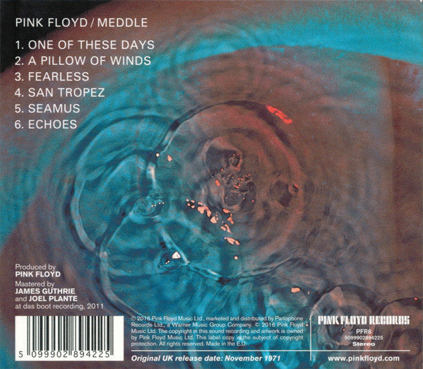 Pink Floyd - Meddle (2016 Remastered CD) NM