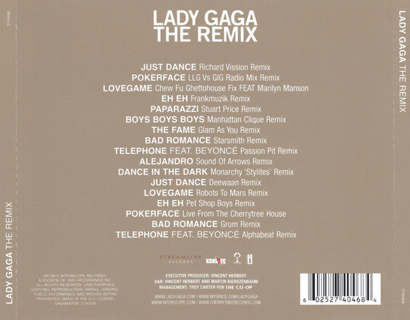 Lady Gaga - The Remix (2010 CD) NM