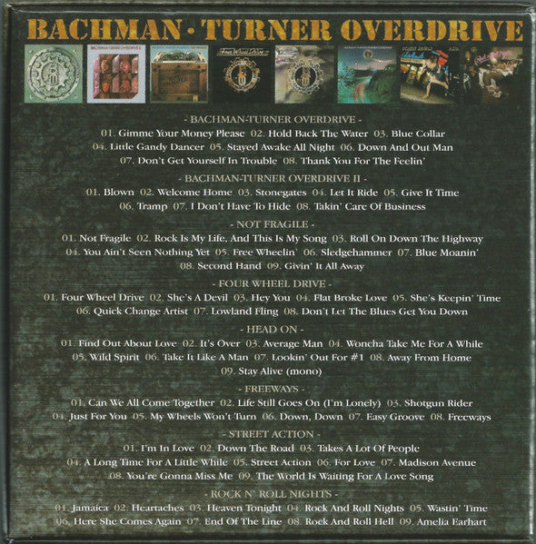 Bachman Turner Overdrive - Classic Album Set (2016 8 CD Box Set) Mint