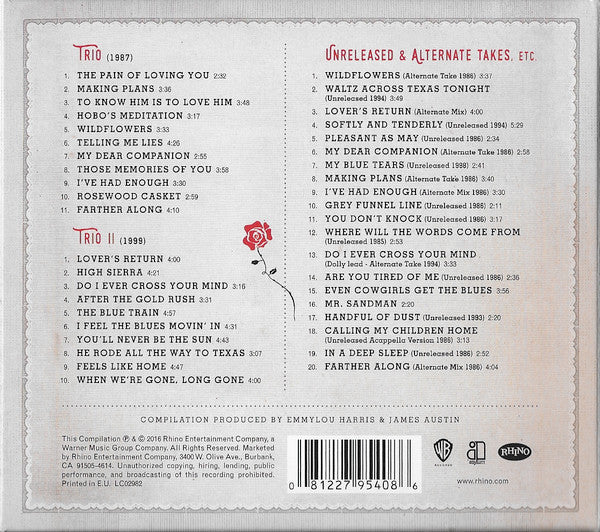 Dolly Parton/Emmylou Harris/Linda Ronstadt - Trio (2016 Triple CD Set) VG+