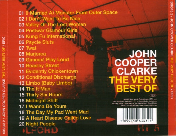 John Cooper Clarke - The Very Best of (2002 CD) NM