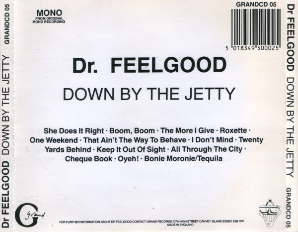 Dr. Feelgood - Down by the Jetty (Rare UK CD 1989 1st Issue) VG+