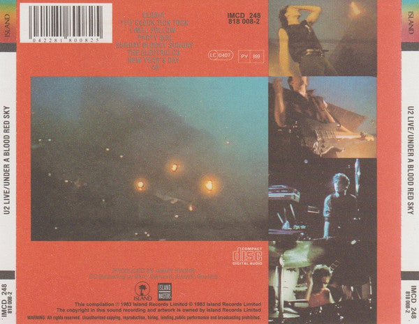 U2 - Under A Blood Red Sky [Live] (2000 CD) NM