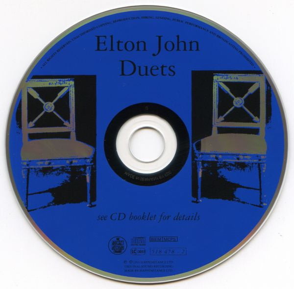 Elton John - Duets (1993 CD) NM