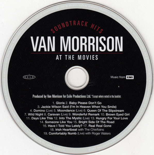 Van Morrison - At the Movies ~ Soundtrack Hits (2007 CD) VG+