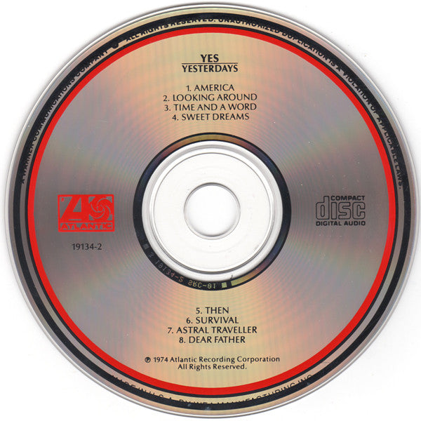 Yes - Yesterdays (1989 US CD) NM