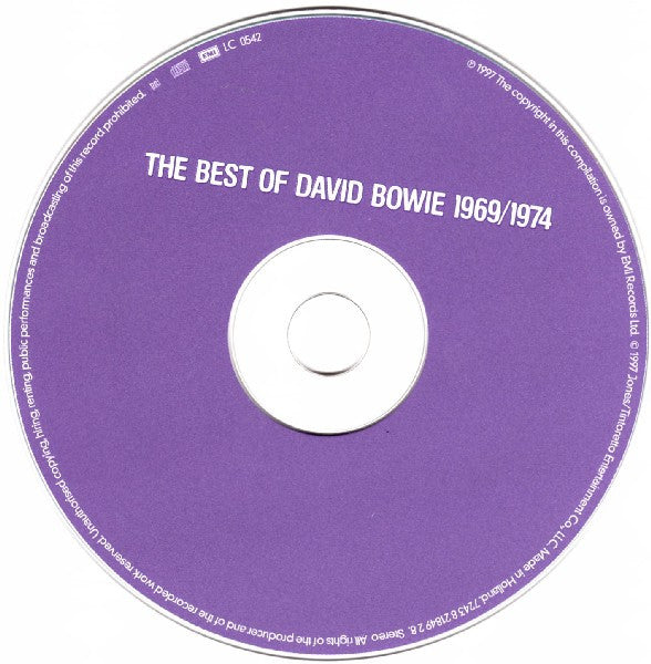 David Bowie - The Best of 1969/1974 (1997 EMI CD) NM