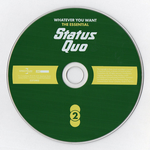 Status Quo - Whatever You want ~ The Essential (2016 Triple CD Set) NM