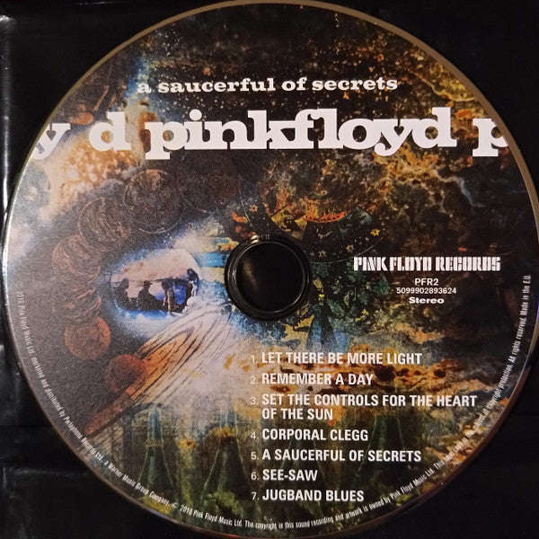 Pink Floyd - A Saucerful of Secrets (2016 CD) NM