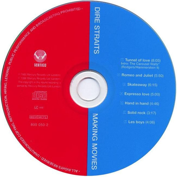 Dire Straits - Making Movies (1996 SBM Remasters CD) VG+