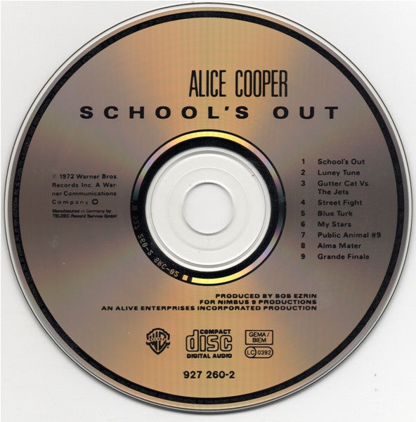 Alice Cooper - School's Out (1990 CD) NM