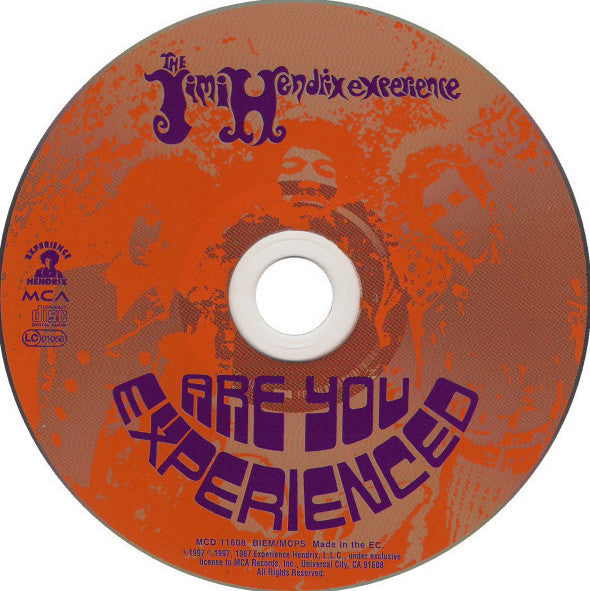 Jimi Hendrix Experience - Are You Experienced (1997 CD) VG+