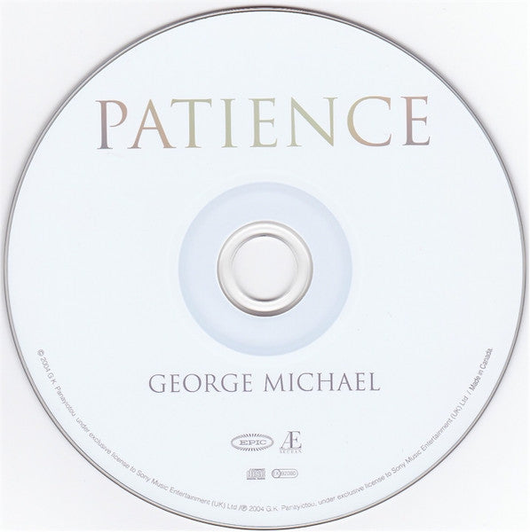 George Michael - Patience (2004 Canada CD) VG+