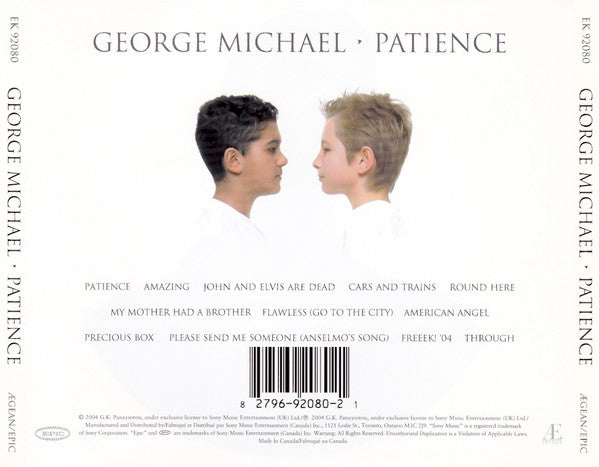 George Michael - Patience (2004 Canada CD) VG+