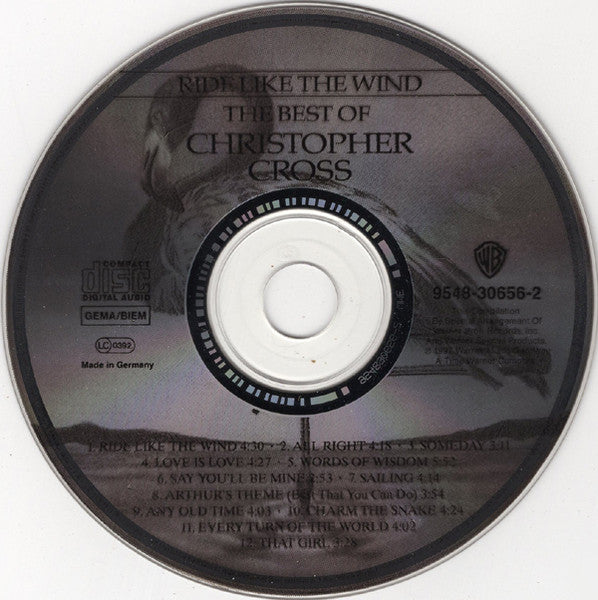 Christopher Cross - The Best of ~ Ride Like the Wind (1992 CD) Mint