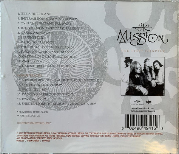 Mission - The First Chapter (Rare 2007 CD) NM