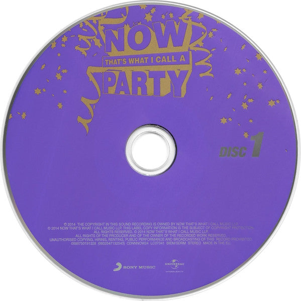 Various - Now Thats What I Call A Party (2014 Triple CD) VG+