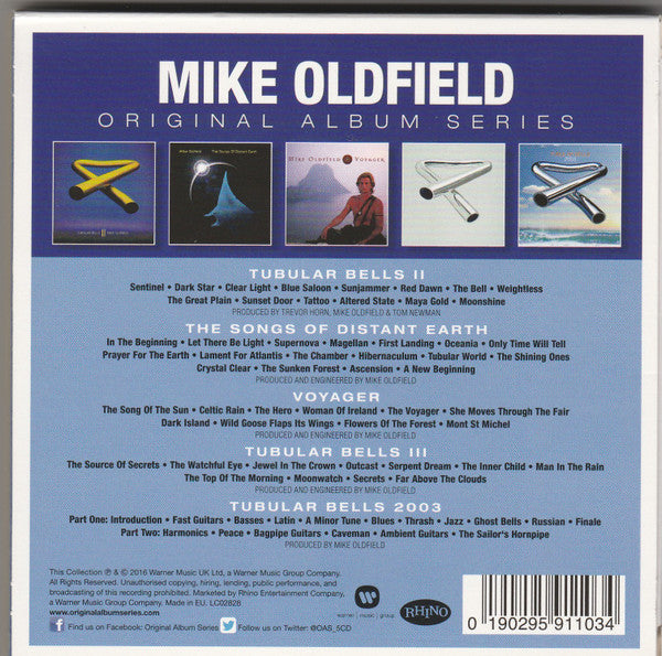 Mike Oldfield - Original Album Series (5 CD Boxed Set) Sealed