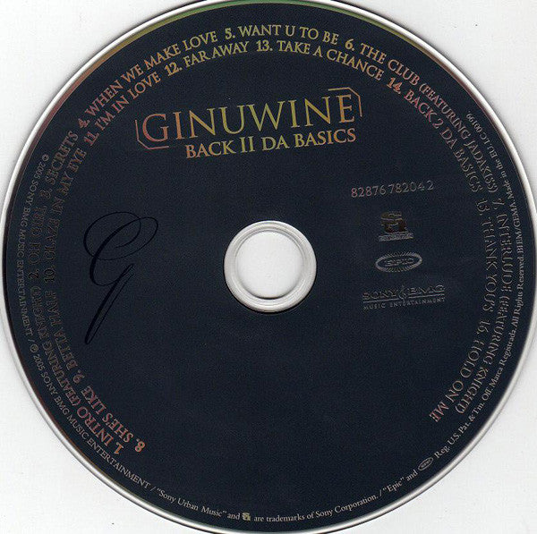 Ginuwine - Back II Da basics (2005 CD Album) Mint