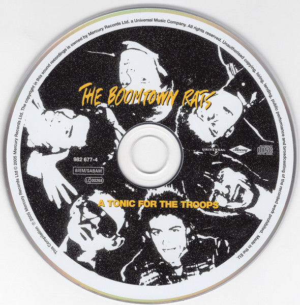 Boomtown Rats - A Tonic for the Troops (2009 CD + Bonus) Mint