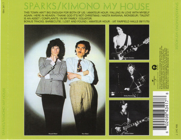 Sparks - Kimono My House ~ 21st century Editions (2006 CD) NM