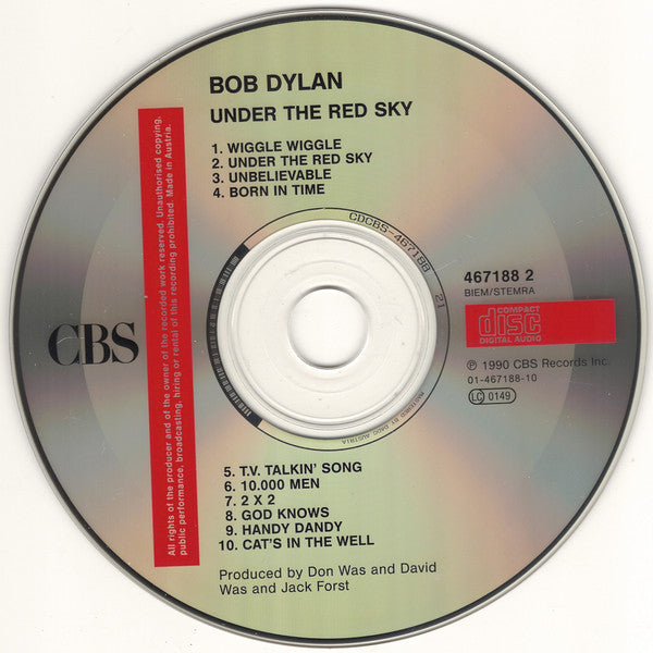 Bob Dylan - Under the Red Sky (1990 CD) Mint