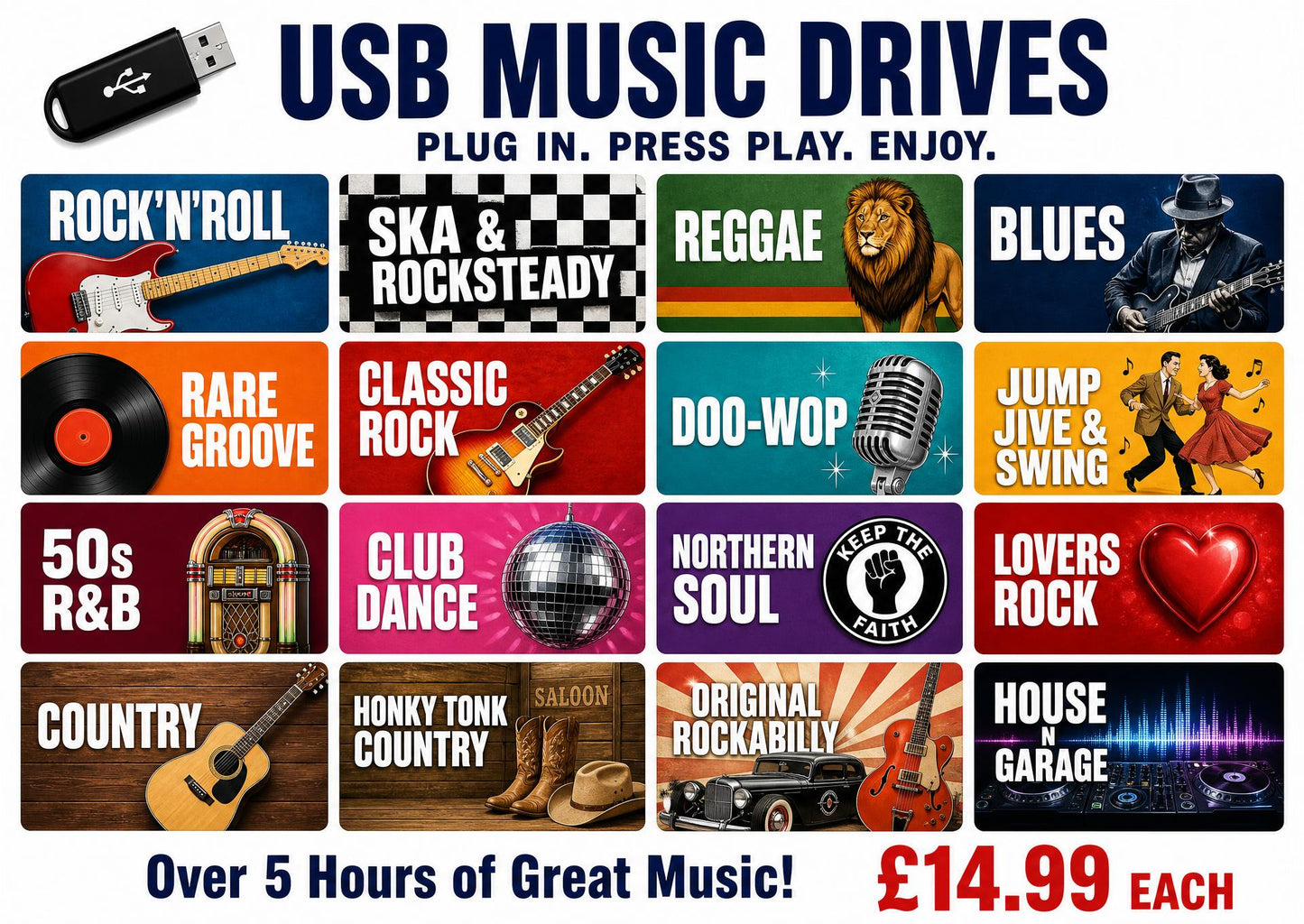 1 x Music USB -