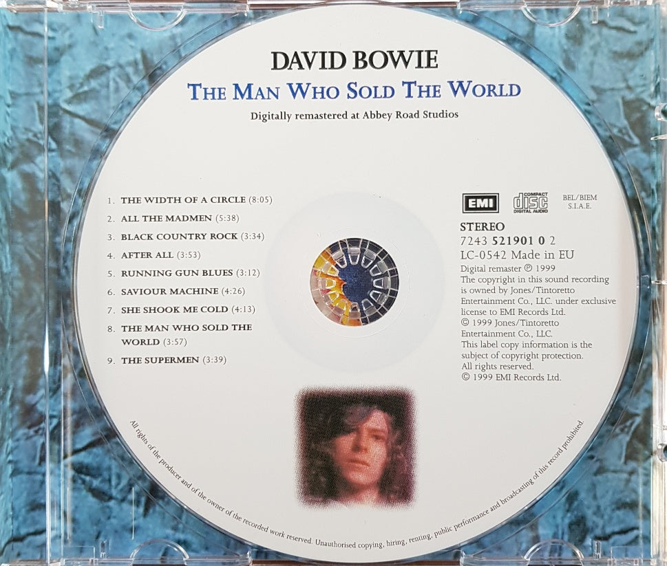 David Bowie - The Man Who Sold the World (1999 CD) Mint