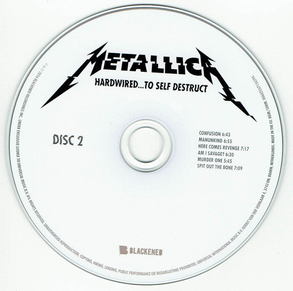 Metallica - Hardwired...to self Destruct (2016 Double CD) New