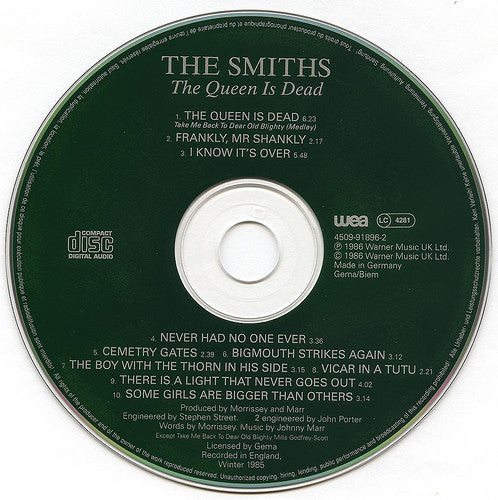 The Smiths - The Queen Is Dead (1986 CD Album) VG+