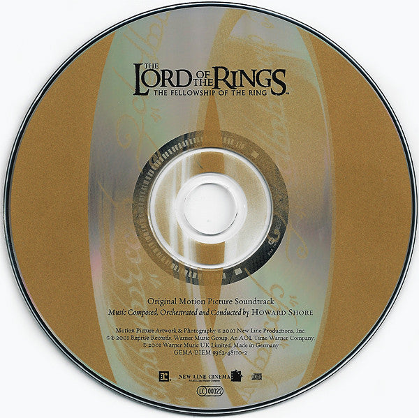 Lord of the Rings 'Fellowship' O.S.T - Howard Shore (Soundtrack CD) VG+