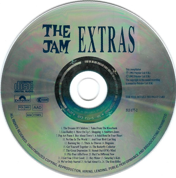 Jam - Extras (1992 CD Album) NM