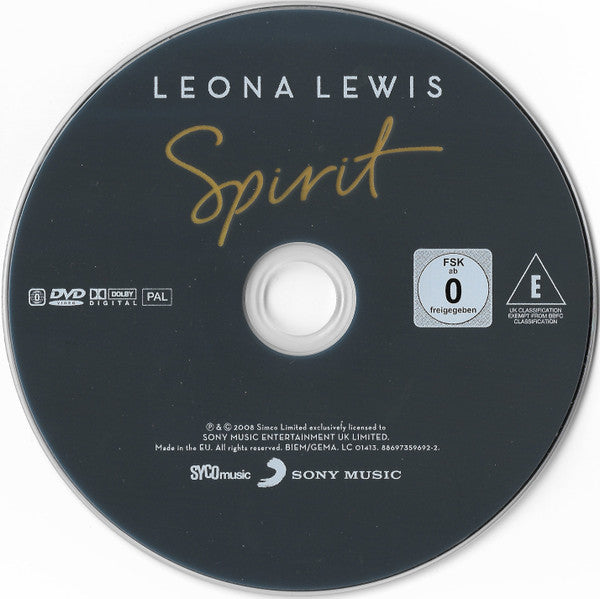 Leona Lewis - Spirit (Deluxe Edition CD & DVD) NM