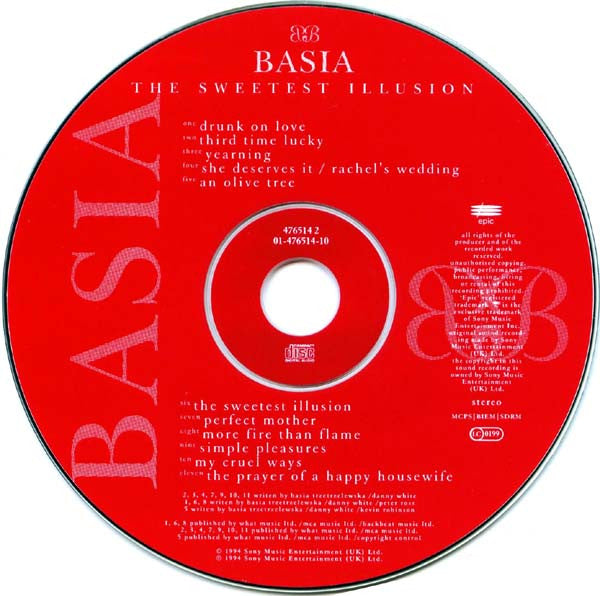 Basia - The Sweetest Illusion (1994 CD Album) NM