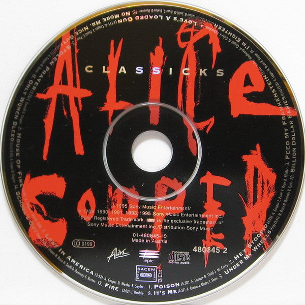 Alice Cooper - Classicks (1995 CD Album) NM